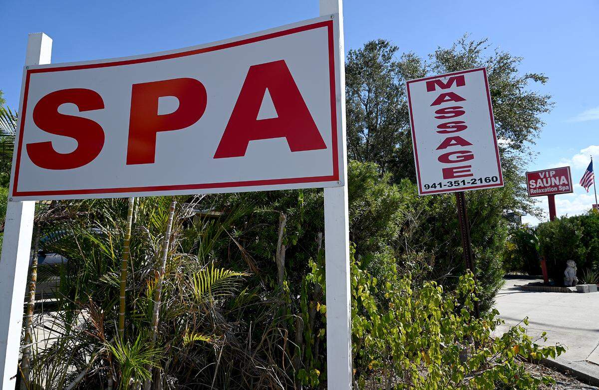 VIP Sauna, 7325 North Tamiami Trail, in Manatee County was cited for “numerous business violations” as part of a recent investigation into human trafficking called Operation Refuge, according to the Manatee County Sheriff’s Office.