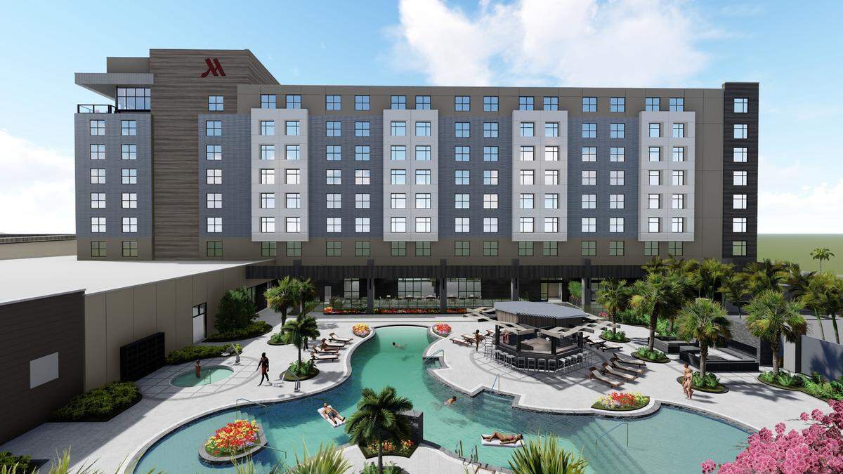 The largest hotel in Manatee County, an eight-story, 252-room Marriott Resort, should open for business in January 2024 next to the Bradenton Area Convention Center.