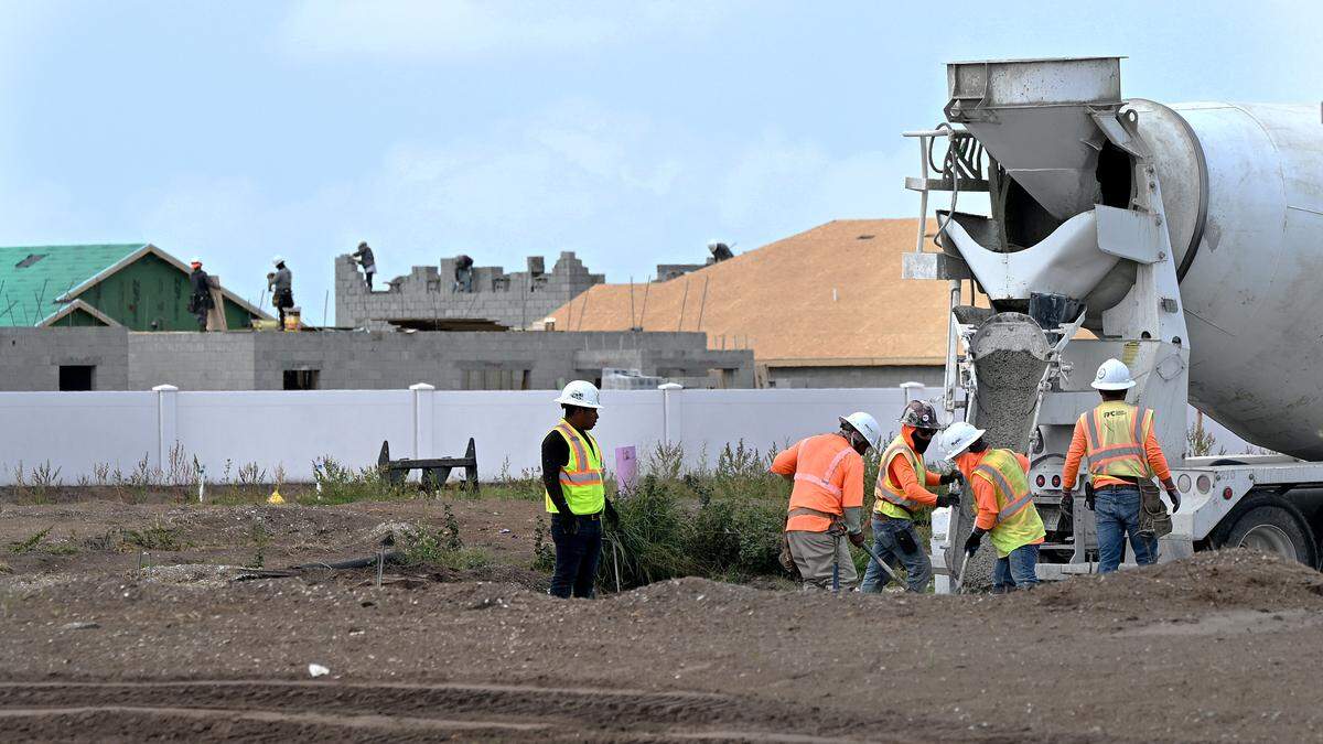 Construction in east Manatee County along Bourneside Road shown here on May 8, 2025. Manatee County leaders are considering an increase in impact fees that developers pay to support infrastructure for new growth.