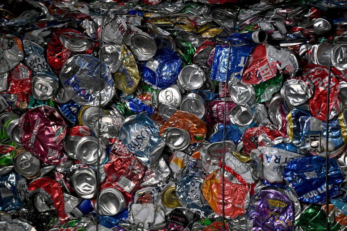 Bradenton leaders are pleased with recycling numbers after modifying the program earlier this summer. Bales of aluminum cans are after processing at the regional Waste Pro recycling facility in Sarasota in this Bradenton Herald file photo.