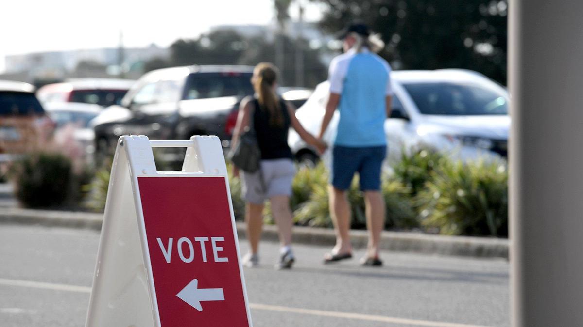 Early voters arrived in a steady stream to the Supervisor of Elections Office in Bradenton Friday, October 23, 2020.