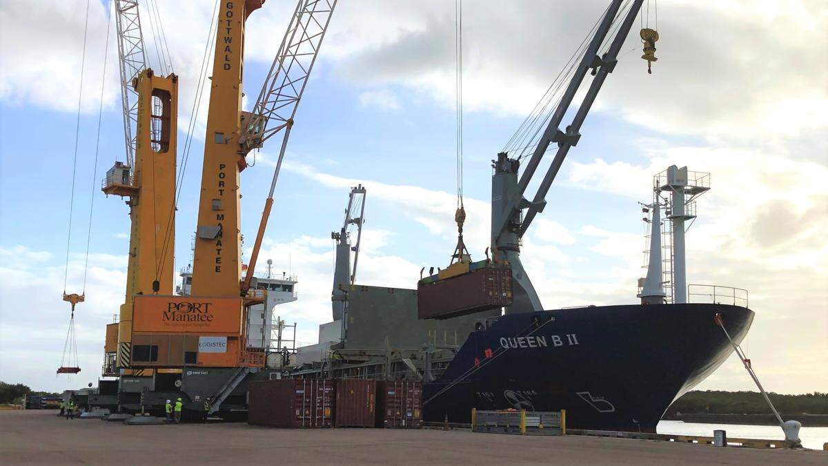The Queen B II is the newest addition to the World Direct Shipping Fleet at Port Manatee.