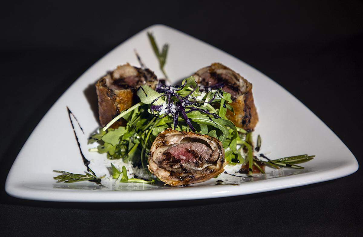 2/22/2021--Bob and Molly Slicker recently opened Slicker’s Eatery at 12013 Cortez Road W., in Cortez. Shown above is their Bradenton Beef entree.