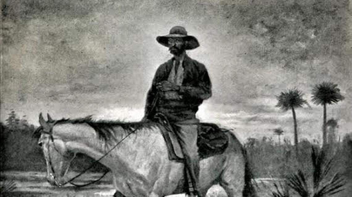 In 1895, cowboy artist Frederic Remington traveled from New York city to Florida to paint scruffy-looking Bone on his Florida Cracker horse. Remington called the painting "A Cracker Cowboy" and it was published in Harper's Magazine in 1895. 
 PROVIDED PHOTO