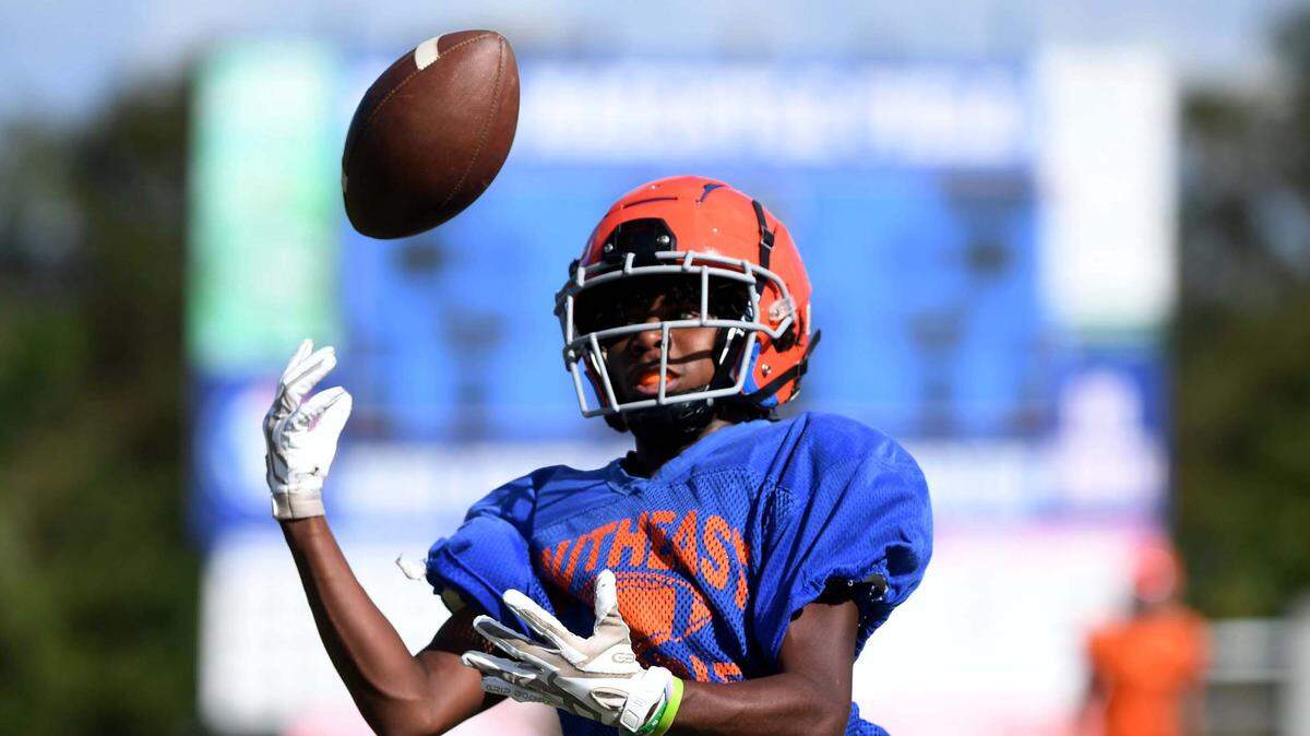 Southeast High School football practice, October 24, 2022.