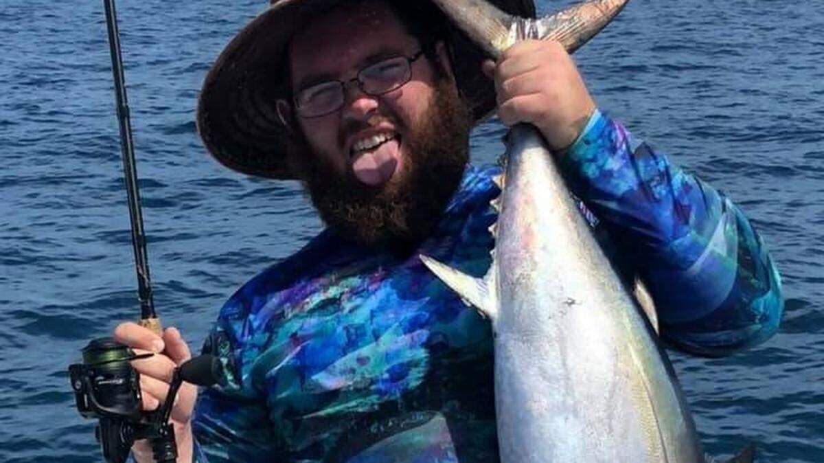 Jonathan Parrish with a tuna caught on a 3000 spinning reel with Arash Farah.
