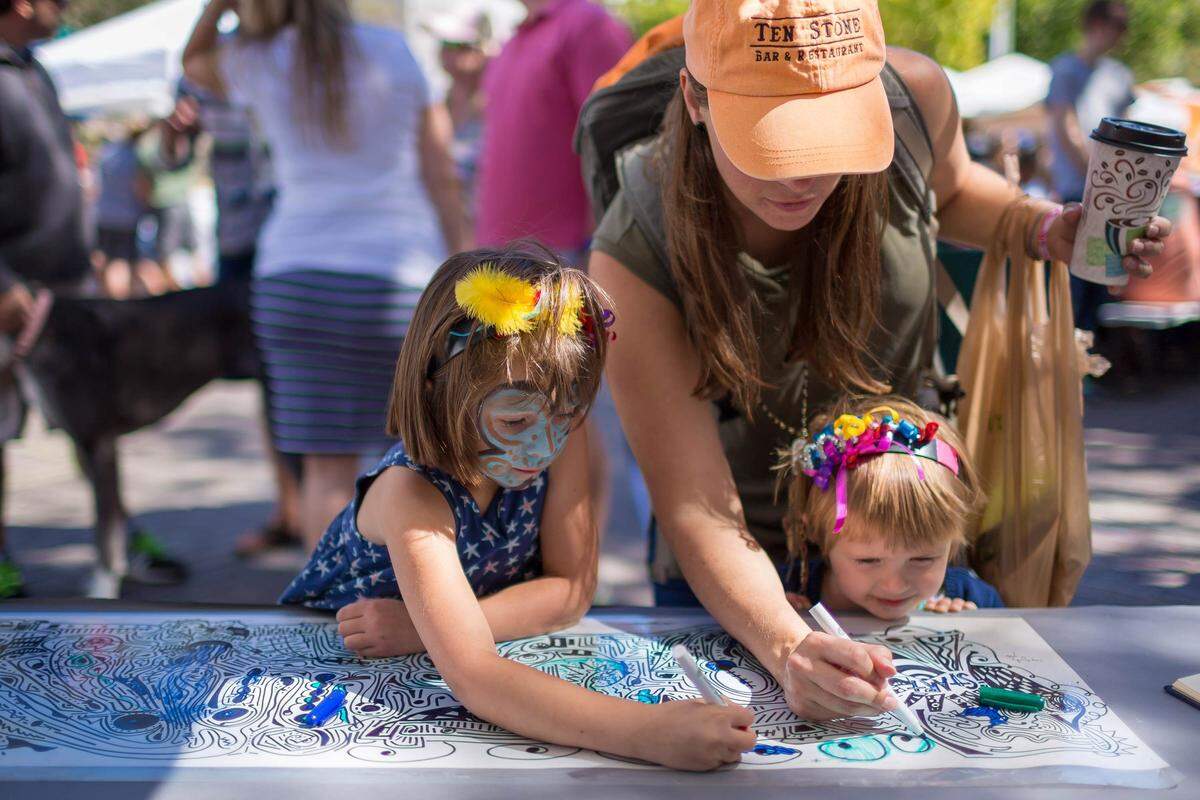 There are lots of interactive art projects to take part in at Realize Bradenton’s annual ArtSlam event on Old Main Street in downtown Bradenton.