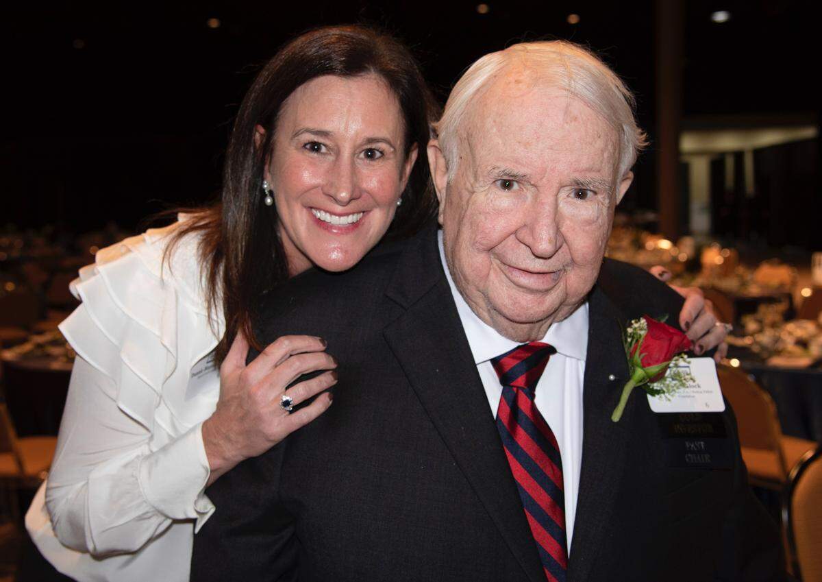 Dannie Sherill, the new Board Chair of the Manatee Community Foundation, is pictured with her father, Bob Blalock, who helped found the charity in 1988. “It’s an honor, and I’m really proud that it’s part of my family’s legacy,” Sherill said of taking on the role.