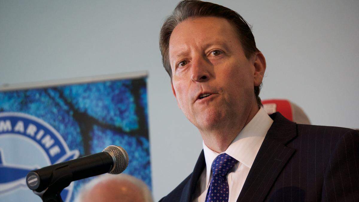Sen. Bill Galvano, R-Bradenton, speaks at a news conference on Jan. 10, 2019, at Mote Marine in Sarasota.