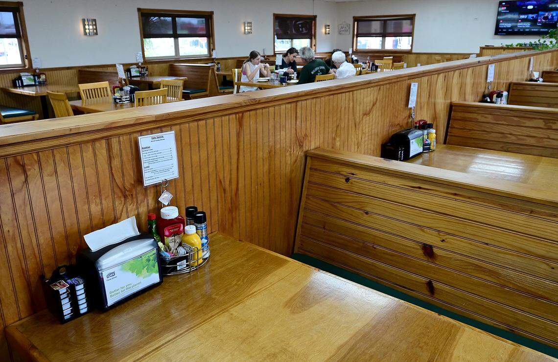 The dining area at Papa Wally’s Cafe on Feb. 13, 2026.