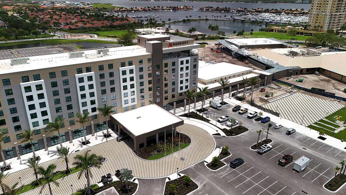 Final preparations for opening are underway at the Palmetto Marriott Resort & Spa on July 3, 2023.