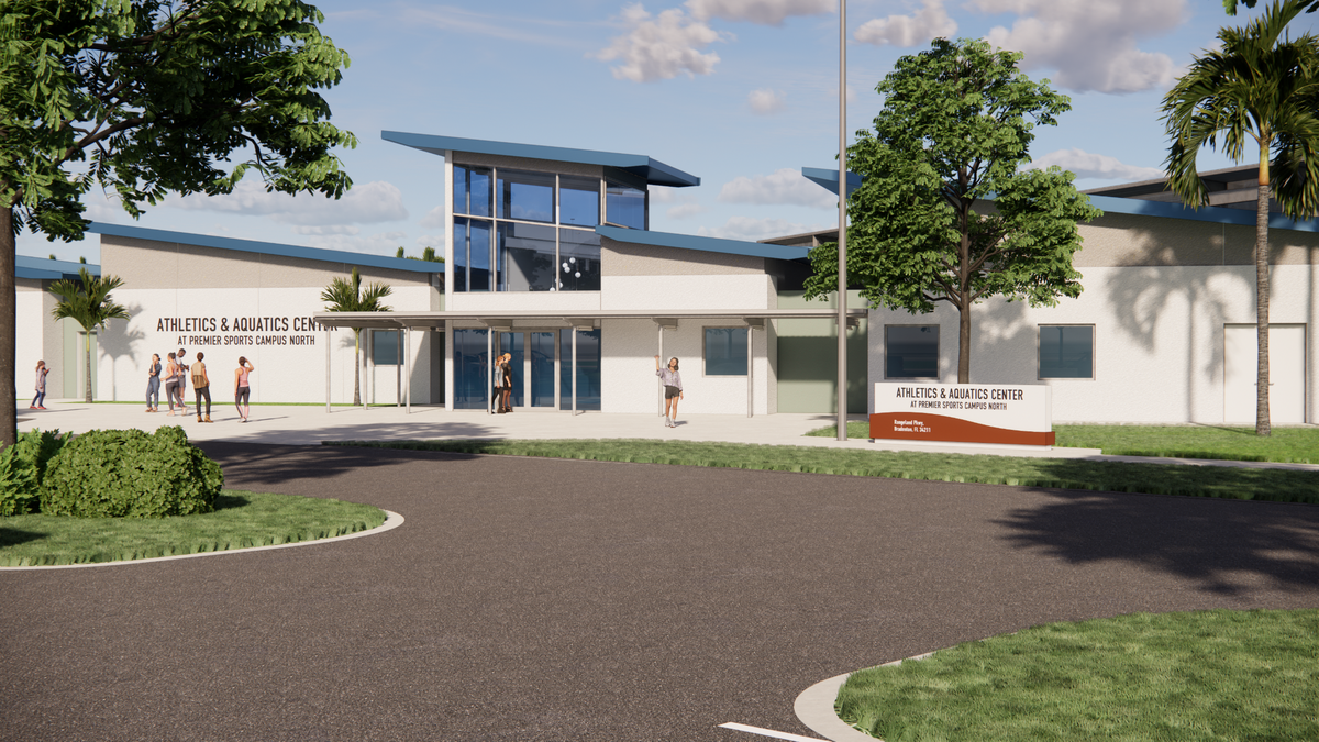 Renderings for the upgrades and additions to the Premiere Sports Campus in Lakewood Ranch.