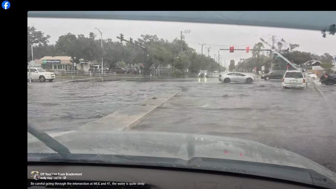 Flood warning issued for Manatee County after heavy rain, forecasters say