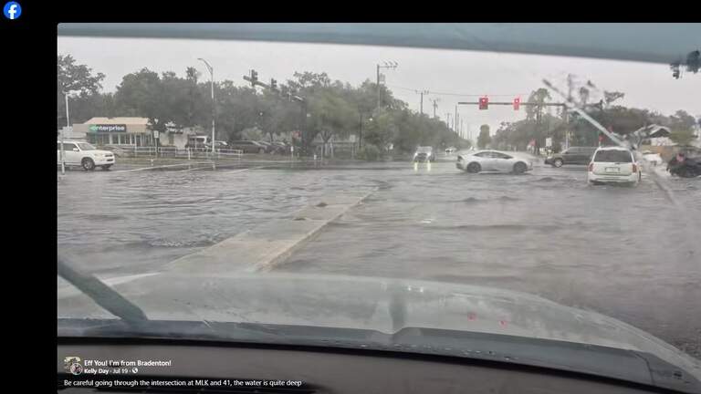 Flood warning issued for Manatee County after heavy rain, forecasters say