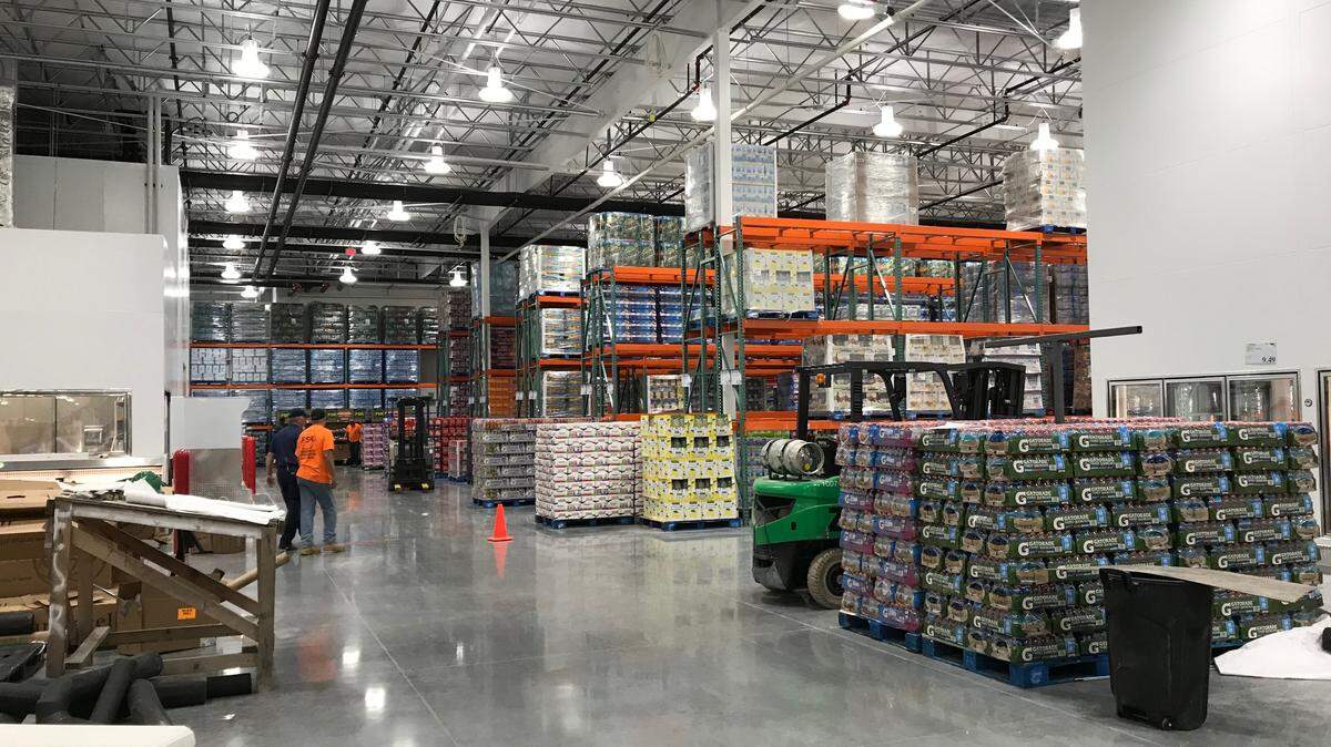 Employees are stocking the Bradenton Costco for its Aug. 21 opening at 805 Lighthouse Drive, Heritage Harbour.