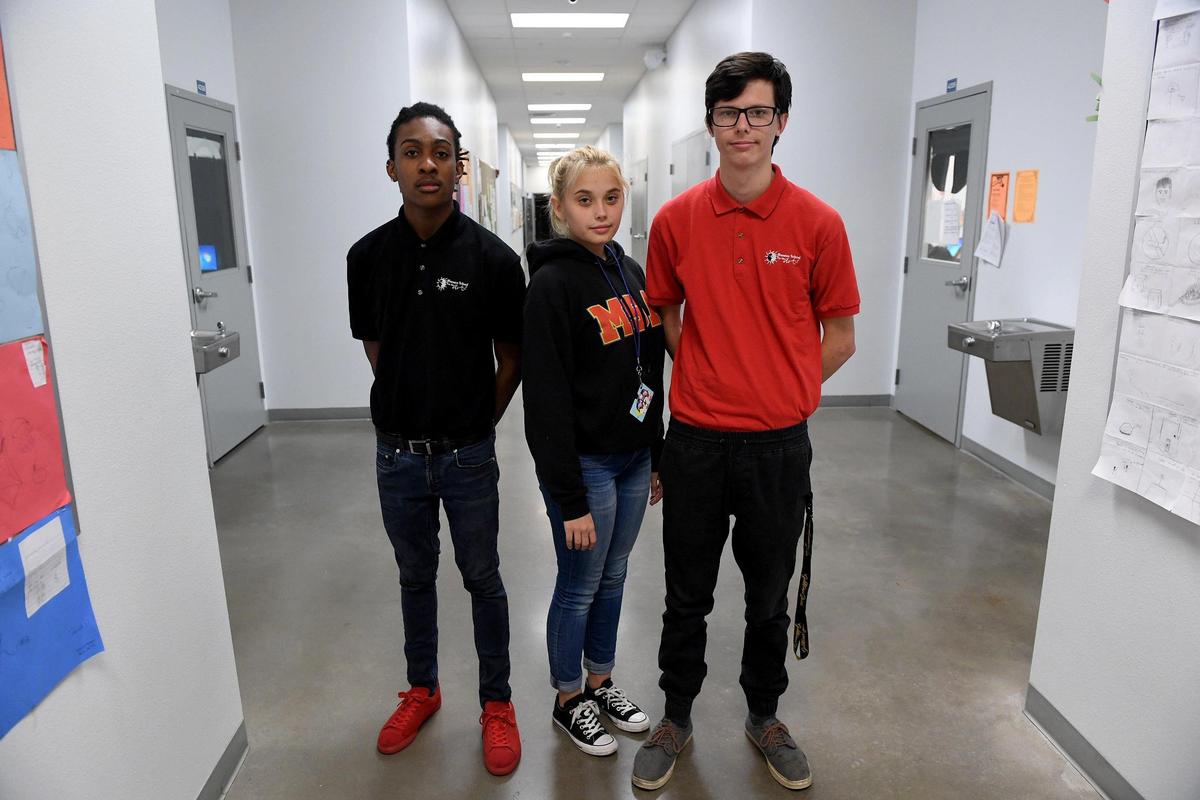 Manatee School for the Arts students Terrell Alexander, Isabelle Asma and Kyle Richardson share their feelings one year after the tragedy at Marjory Stoneman Douglas.