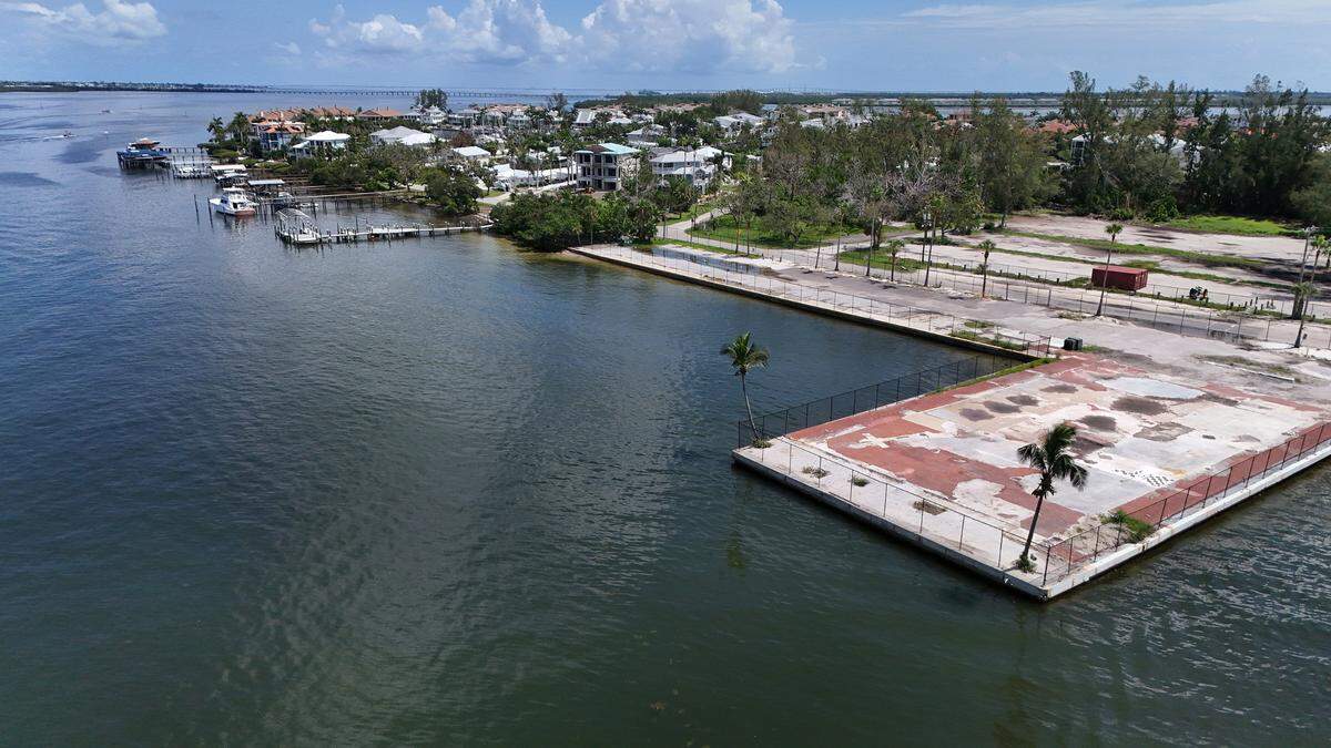 Manatee County officials are seeking input from residents for the future Cortez Boat Ramp where the Seafood Shack and other local businesses once stood. The county purchased the property for $13 million in 2024. Photo taken July 15, 2025.