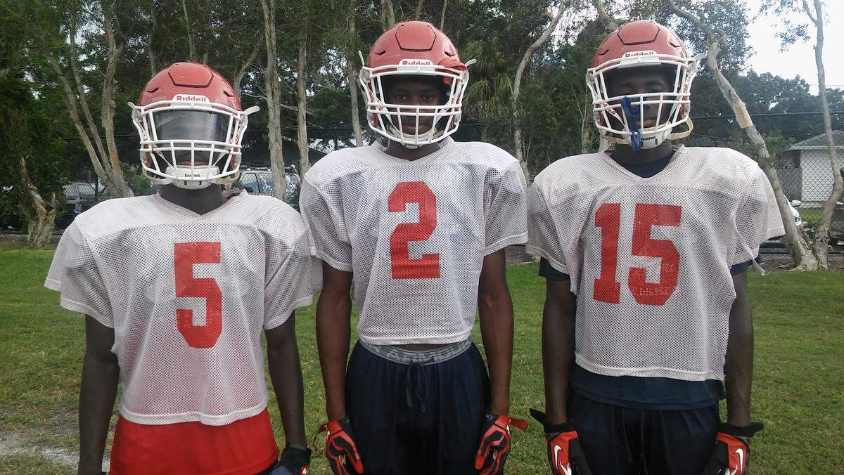 The Clermont twins, Malik and Malcolm, and Frank Waiters have played in the Manatee secondary together for the past two seasons.