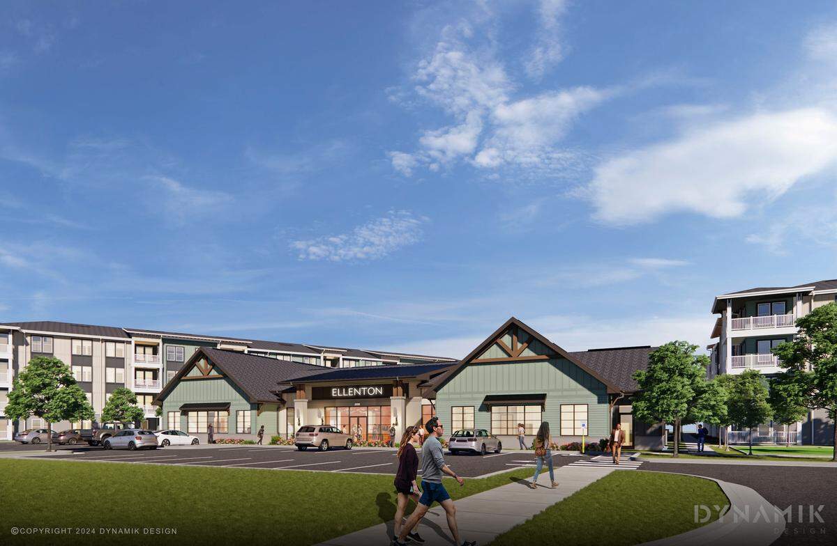 A rendering of The Sinclair at Ellenton’s clubhouse. The Sinclair is a new 217-unit apartment complex getting built at the intersection of U.S. 301 and 96th Avenue East.