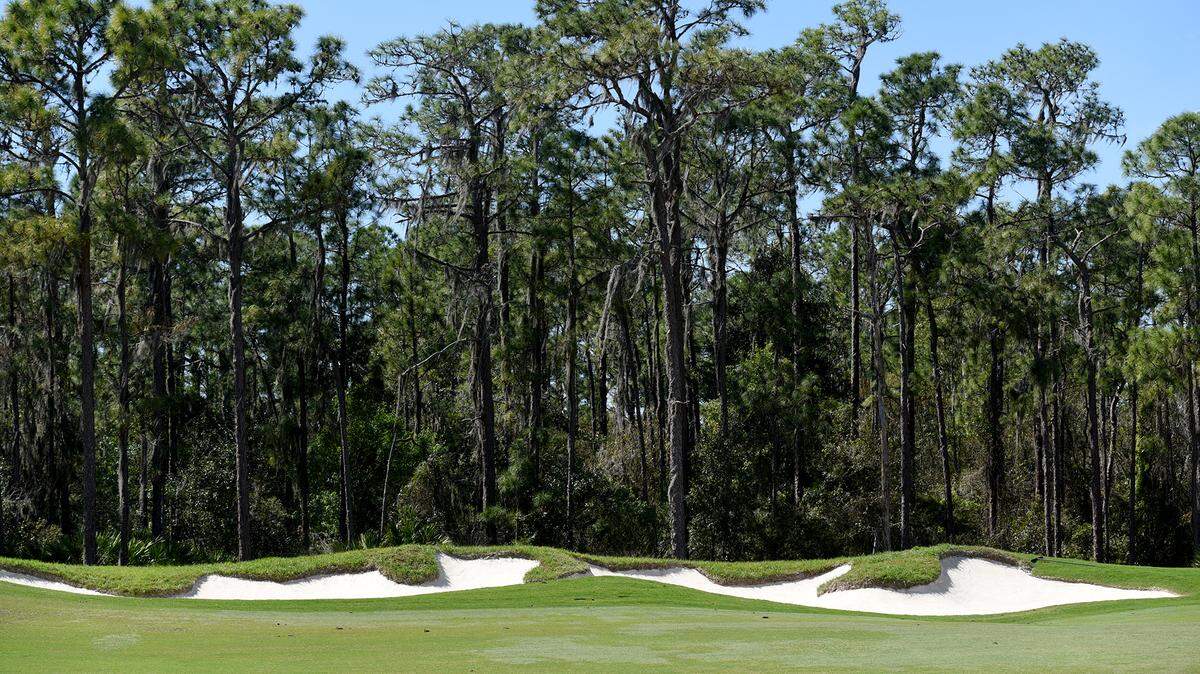 02/25/21--The 1st hole at The World Golf Championships, Workday Championship at The Concession in Bradenton, Fla.