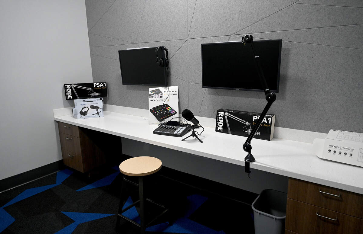 The Lakewood Ranch Library at 16410 Rangeland Parkway will open Friday, Jan. 12, 2024. The county’s newest library features a recording studio for podcasters.