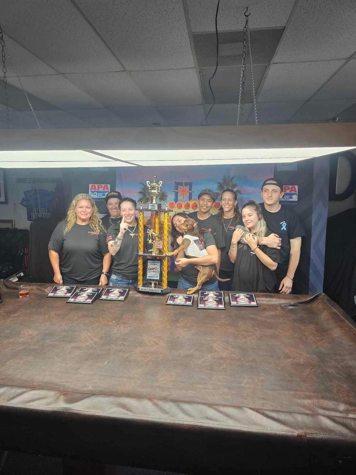 Manatee County’s billiards team, the Young Guns playing out of the Manasota APA, qualified for the World Billiards Championship in Las Vegas, which starts Thursday, August 8, 2024.
