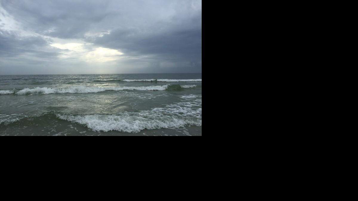  Storm clouds move over the Gulf of Mexico off Madeira Beach on Thursday afternoon. 