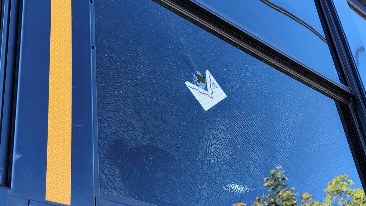 Two school buses were shot with a BB or pellet gun on Tuesday, Jan. 17, 2023.