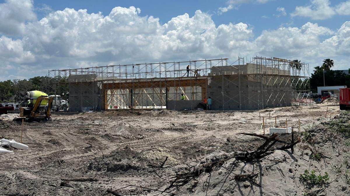 A 7-Eleven convenience store, shown 5/20/2024, is under construction on the northeast corner of 69th Street East and U.S. 41, north of Palmetto. Just to the south of 69th Street East, a McDonald’s fast food restaurant, Circle K and Dunkin are planned.