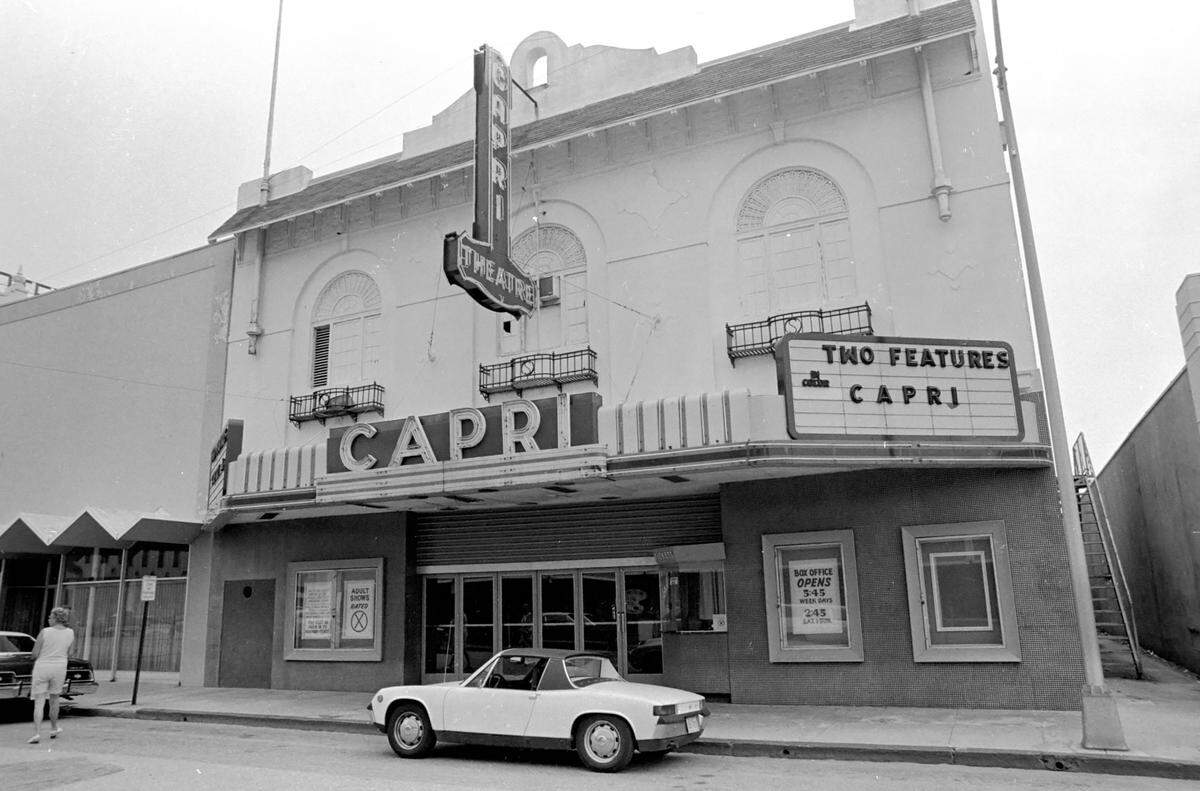 The Capri Theatre opened on 522 13th Street West in 1924 as the Palace Theatre. It was remodeled in the mid-1960’s and reopened and in 1972 it became an adult film theater and was closed after a police raid in 1975.