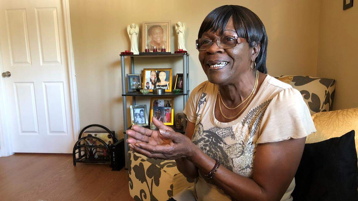 The joy of being in her own house after overcoming so many challenges seems to radiate from Mimi Williams.