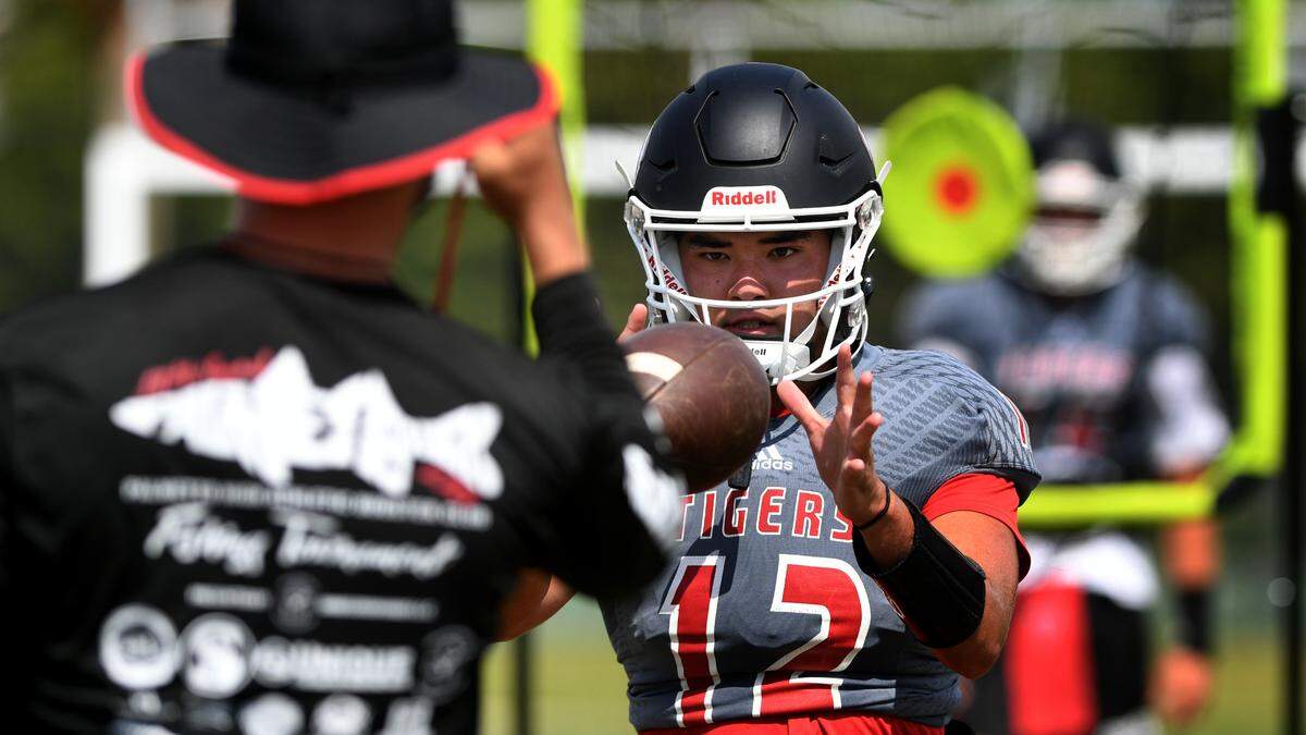 Varsity and Jr. Varsity took to Palmetto’s practice field August 17, 2022, with Coach Dave Marino in preparation for the season start of football.