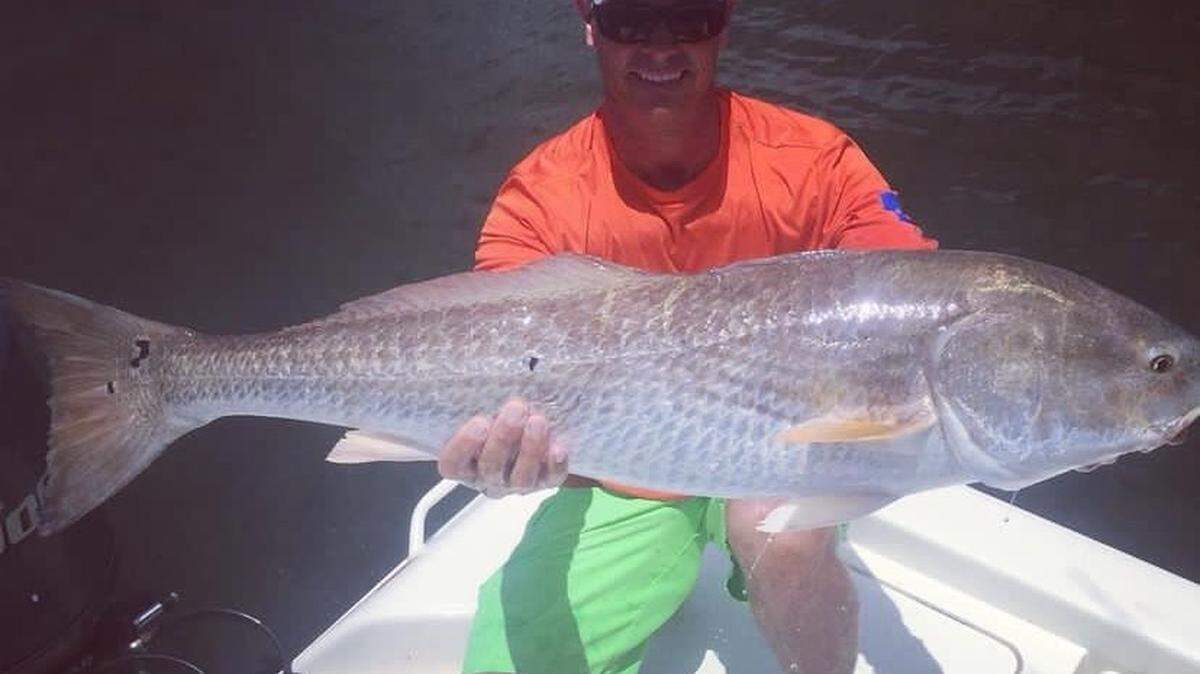 Redfish caught by TJ Stewart and team during the 2022 Fire Charity Fishing Tournament. 