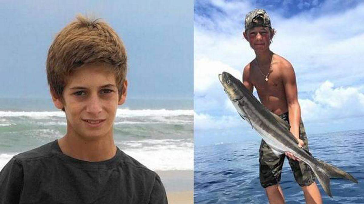Missing boaters Perry Cohen, left, and Austin Stephanos.