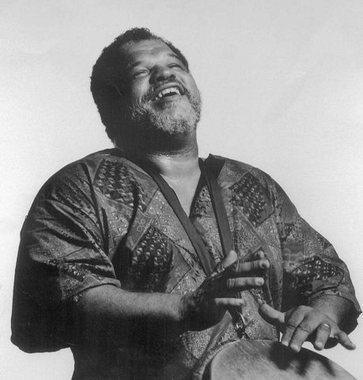 Myron Jackson of the Tampa-based Kuumba Dancers and Drummers, an ensemble that performs traditional African music around Florida and beyond.