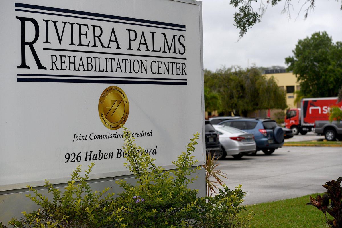 Riviera Palms Rehabilitation Center in Palmetto is one of eight long-term care facilities in Manatee County that has had confirmed cases of COVID-19.