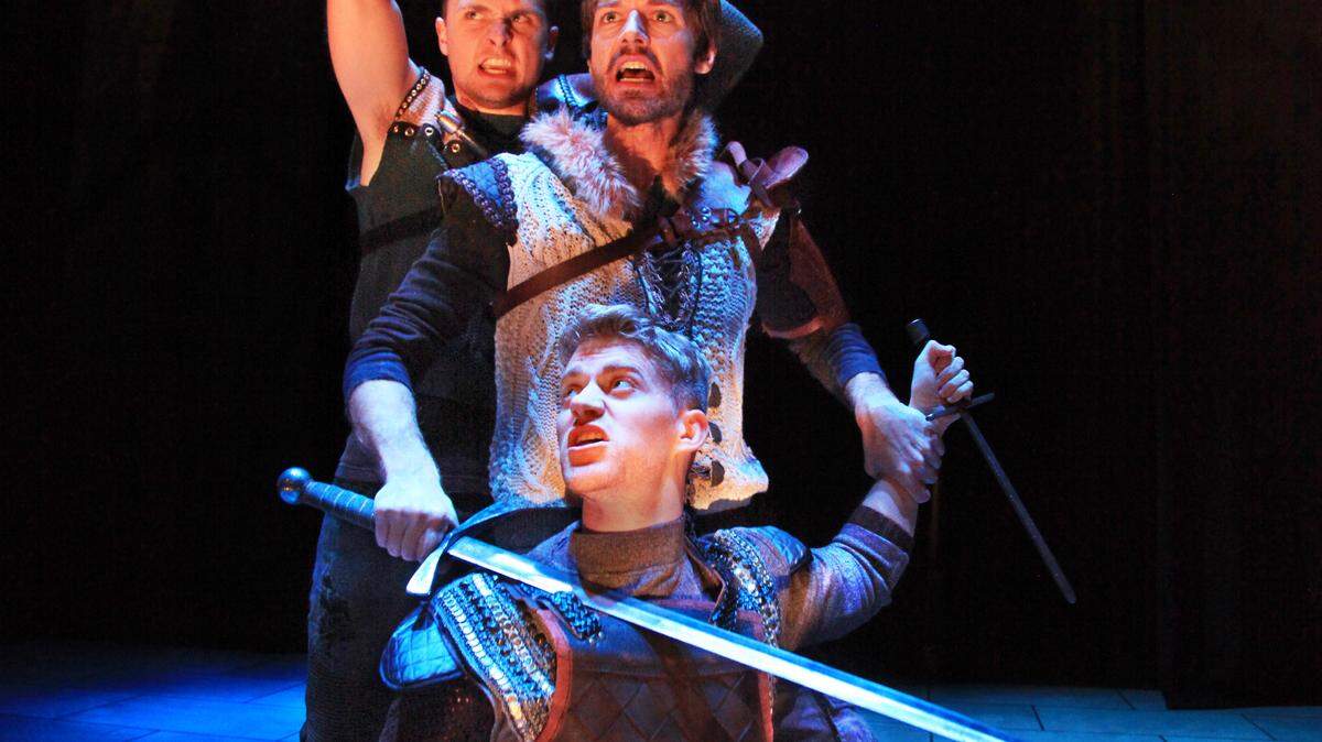 Scott Kuiper, Brett Mack and Wyatt McNeil in the FSU/Asolo Conservatory's production of "Macbeth"Frank Atura/publicity photo