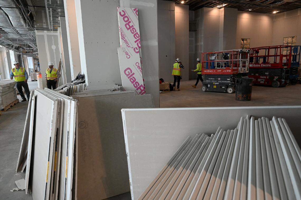 The transformation from gateway to destination point is getting closer as the Marriott Palmetto Resort and Spa nears completion and the expansion and renovation of the Bradenton Area Convention Center begins. Work on the grand ballroom in the resort is underway.