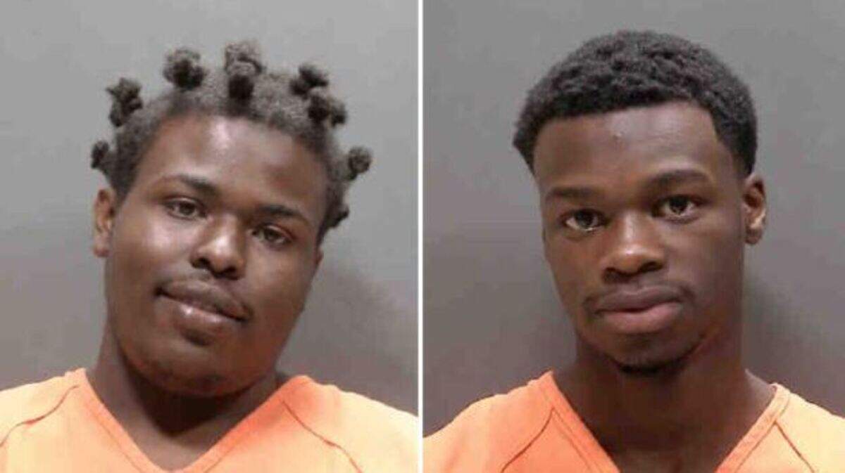 James Tolbert, 18, left, is charged with possession of a firearm by a convicted felony, possession of ammunition by a convicted felon, posession of ammunition by a convicted felon and dealing in stolen property and facing violation of probation charge. 
David Byrd, 18, right, faces two counts of grand theft of law enforcement equipment, two counts of dealing in stolen property and one count of tampering with evidence.