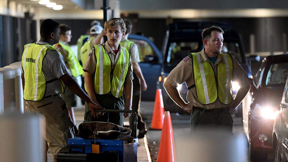 Four Troops, one Explorer Post and one Cub Scout pack volunteered to unload the ballots as they came in after voting at the Manatee Supervisor of Elections Office on Nov. 5, 2024.