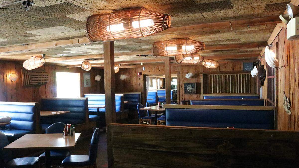 Donna James, owner of the Sea Hut Restaurant, 5611 U.S. 19, Palmetto, and her family have operated restaurants in Manatee County since the early 1970s. Shown above is one of the dining rooms.