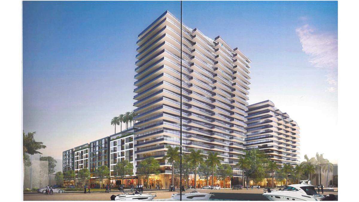The Vias, a project backed by L&L Development Group, a design firm called Arquitectonica and Bradenton-based NDC Construction Company, proposes to build a tall complex that features a high-end 130-key Marriott AC hotel, 100 condo units, 25,000 square feet of retail space, 350 apartment units and 780 parking spaces.