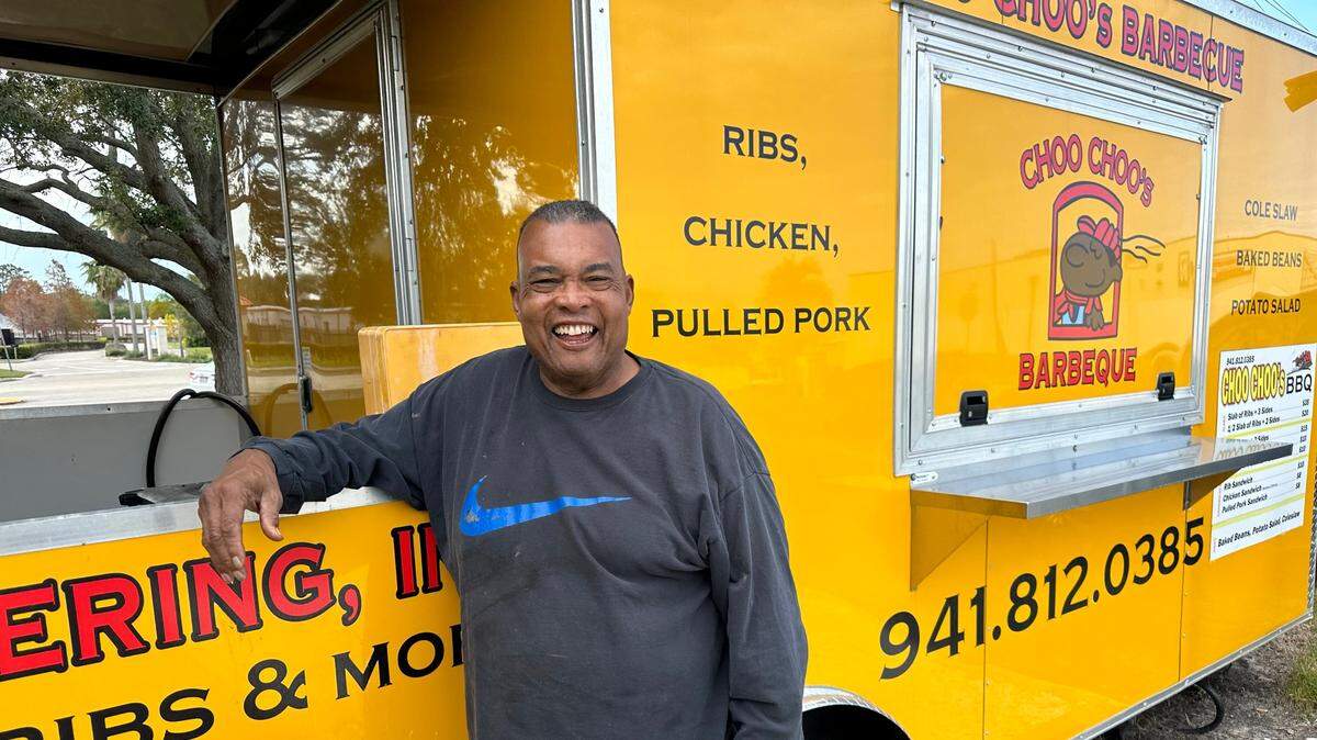 Bobby “Choo-Choo” Hinton operates Choo-Choo’s Catering in Parrish, serving ribs, chicken, pork and sides.