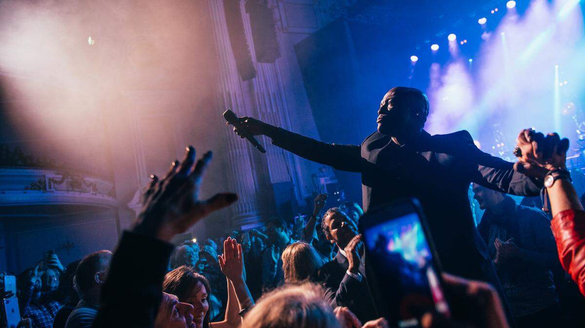 Seal performs live at Usher Hall in Edinburgh, Scotland, in February 2018.