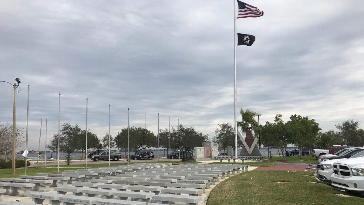 Phyllis “Jeanne” Jackson played a key role in establishing the Manatee County Veterans Council and also designed the Veterans Memorial on property provided by Manatee Memorial Hospital.