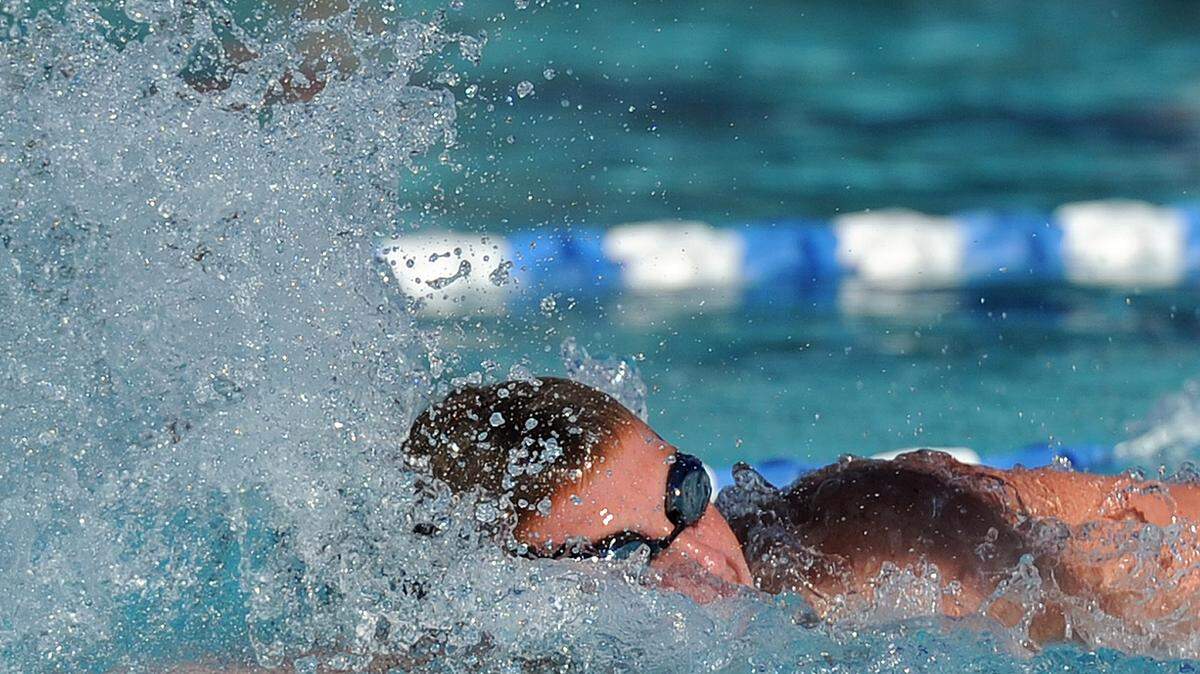 Bayshore High swimmer T.C. Smith competes in the 2014 Manatee County Swimming and Diving Championships at G.T. Bray park, swimming in the 200 meter freestyle. 
 TIFFANY TOMPKINS-CONDIE/Bradenton Herald