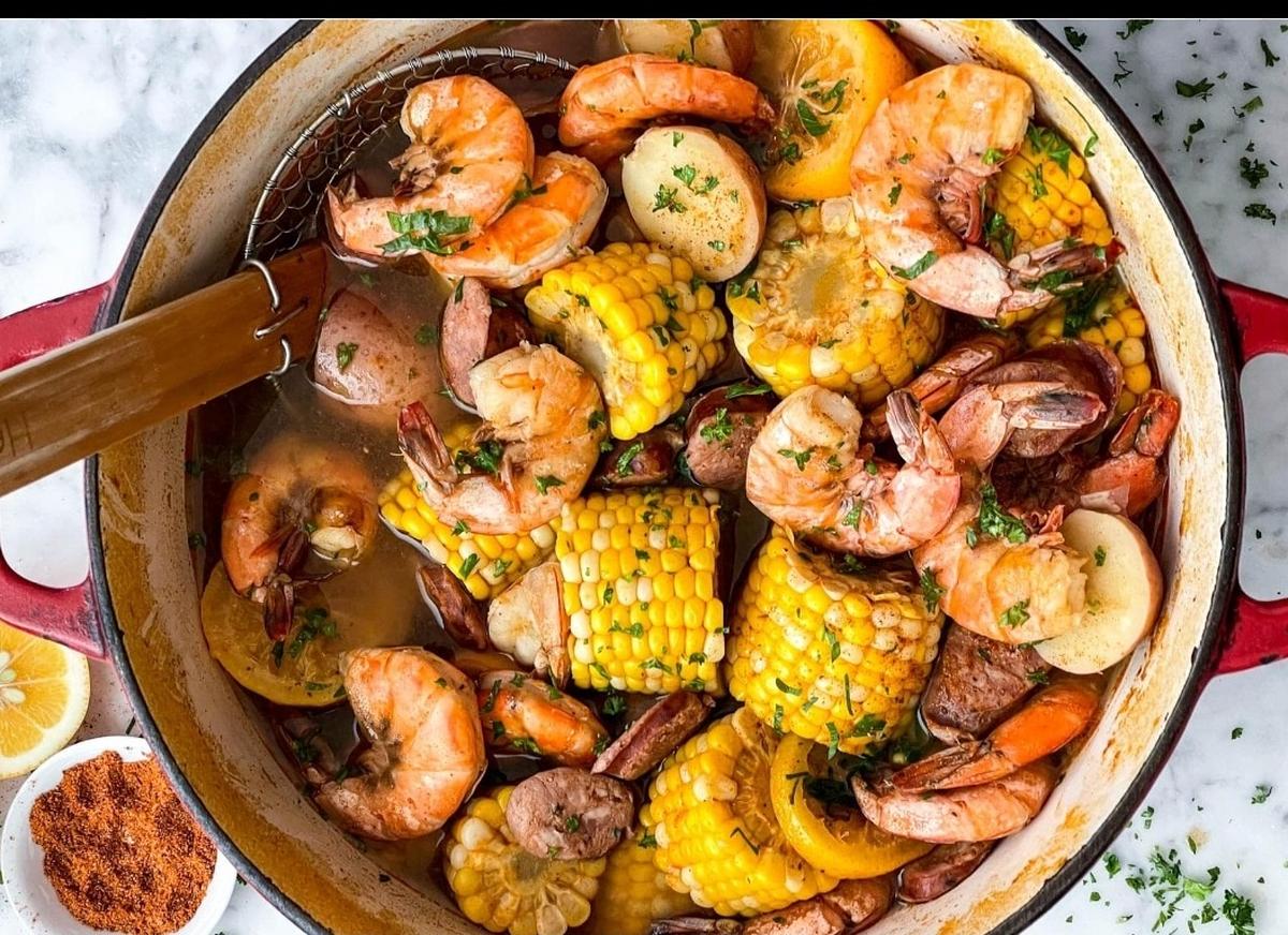 The Backyard Shrimp Boil is one of the family favorites at Five Nine Grill & Tavern, 5718 Cortez Road W., Bradenton.
