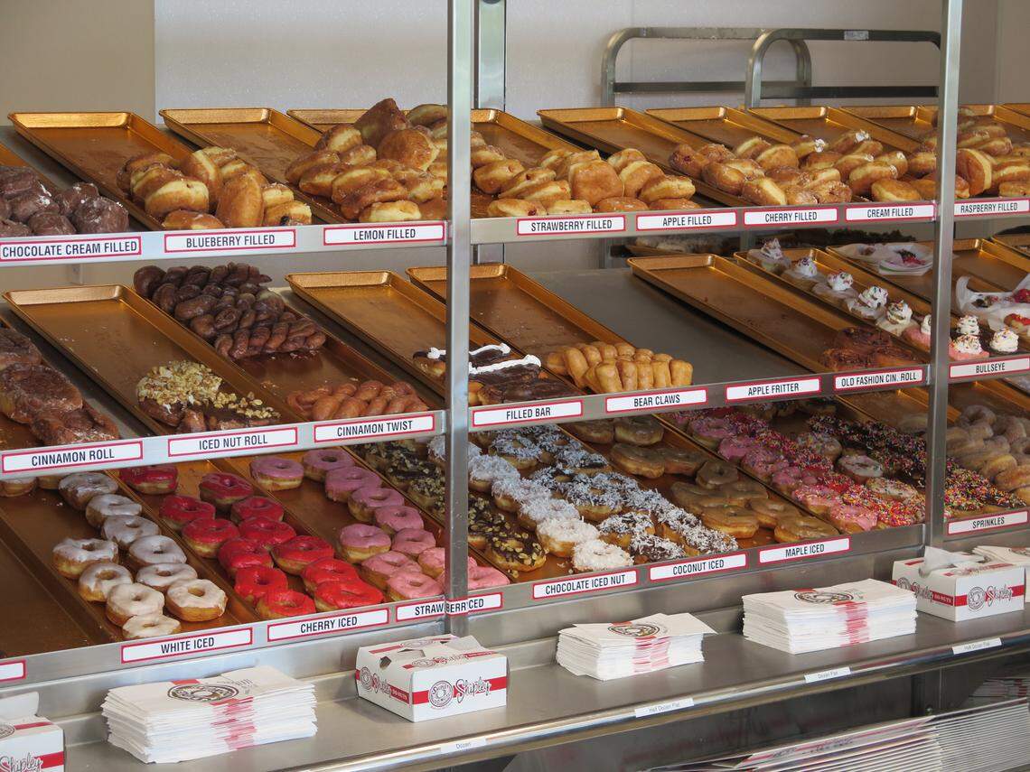 There are more than 60 variations of doughnuts and kolaches at Shipley Do-Nuts. Doughnuts cost about $1 each or about $9 for a dozen. Kolaches are $2.49 each or about $30 for a dozen. The price of specialty items varies.
