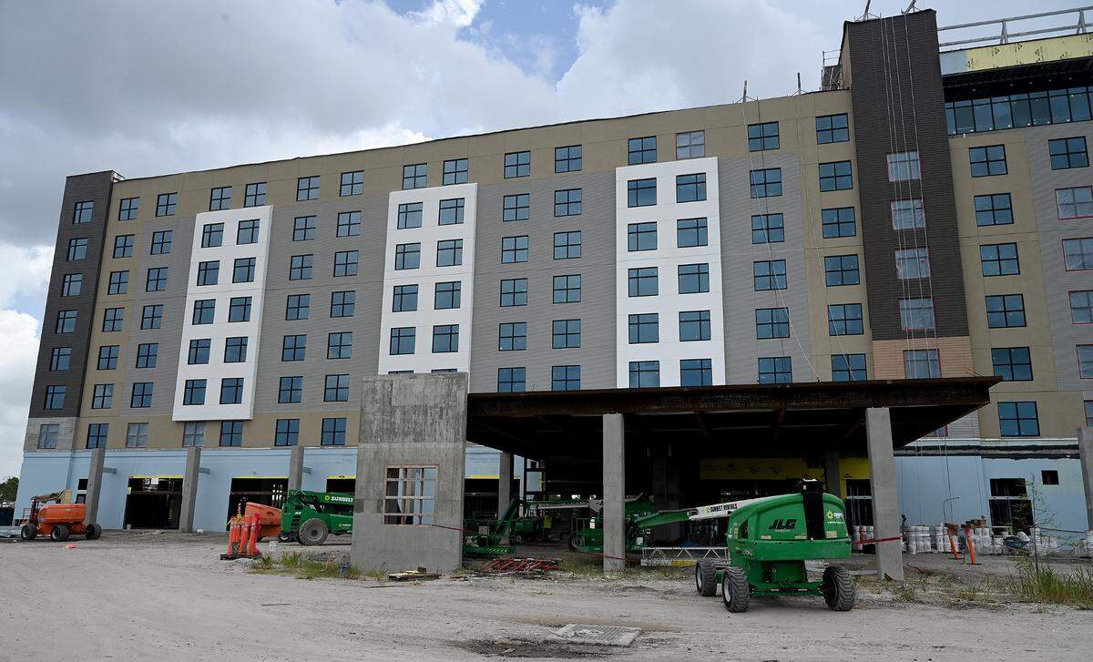 The new Marriott Palmetto Resort under construction at the Bradenton Area Convention Center.