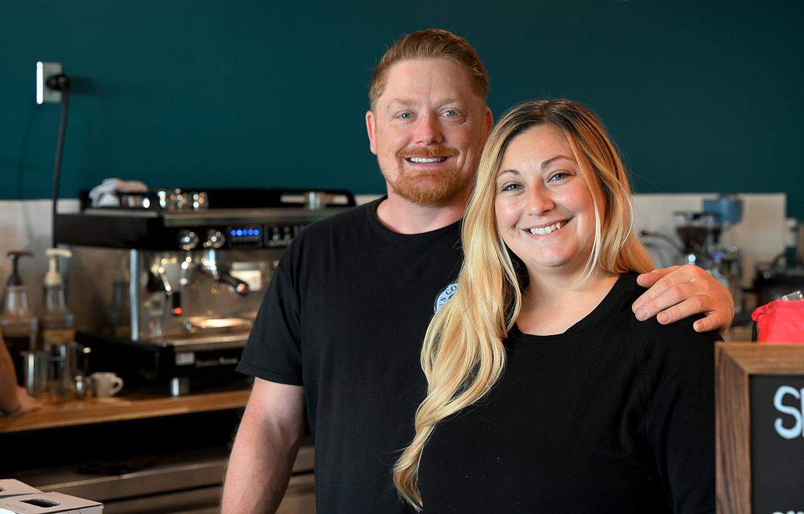 Ryan and Krista Lose, owners, at Ryan’s Coffee House in Parrish on Jan. 2, 2026.